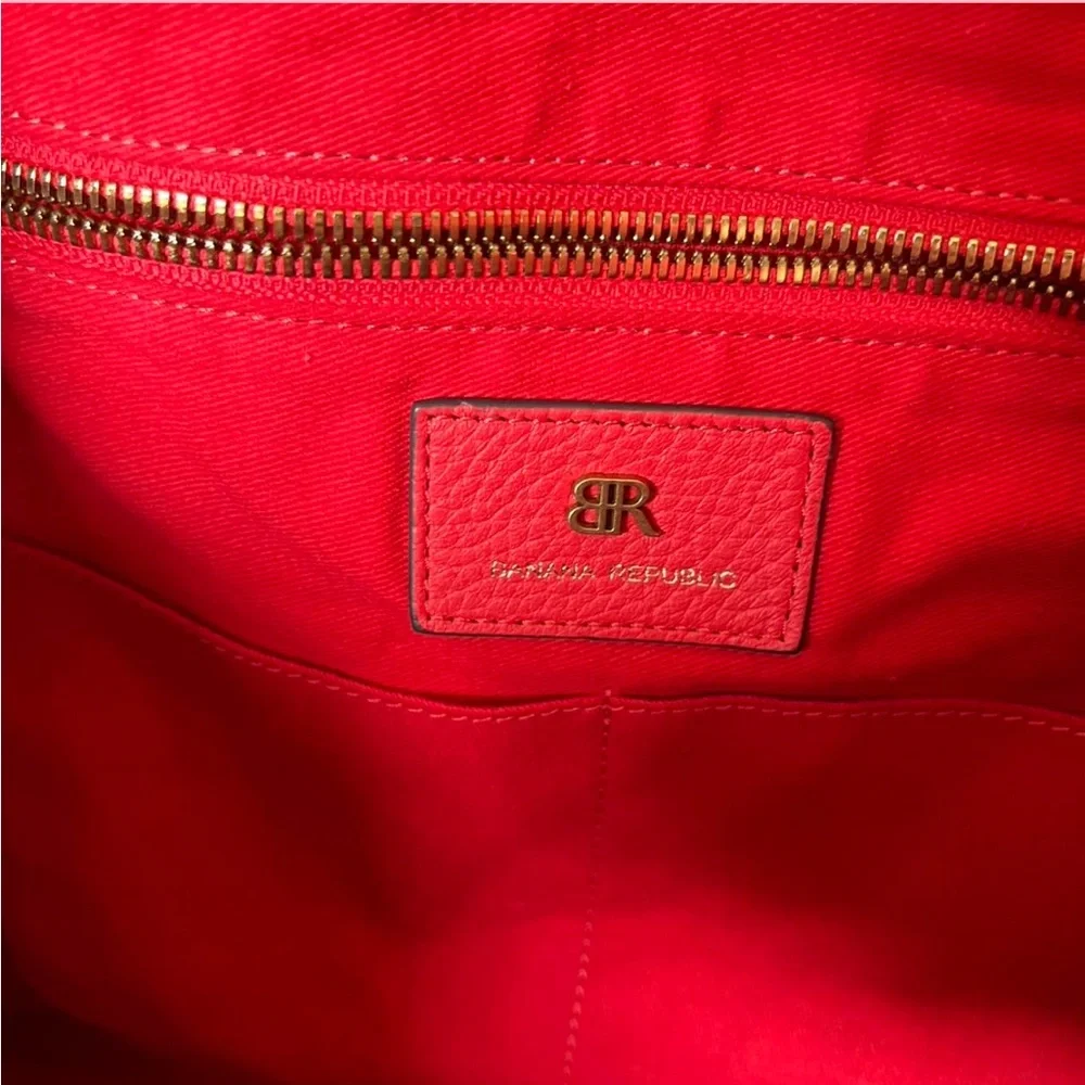 Banana Republic Raspberry Red Tote - Picture 7 of 8